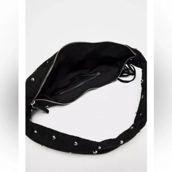 ZARA OVAL FRINGED STUDDED BAG - Picture 5 of 5